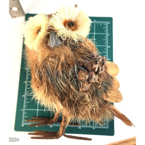Decorative Owl Figurine wreaths DIY crafts, shelves, desks, or nature-themed dis - Picture 3 of 10